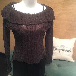 Sheer Dark Grey Sweather